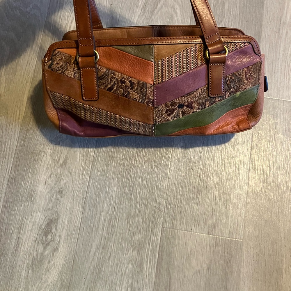 Fossil Multicolor Patchwork Leather Shoulder Bag - image 2